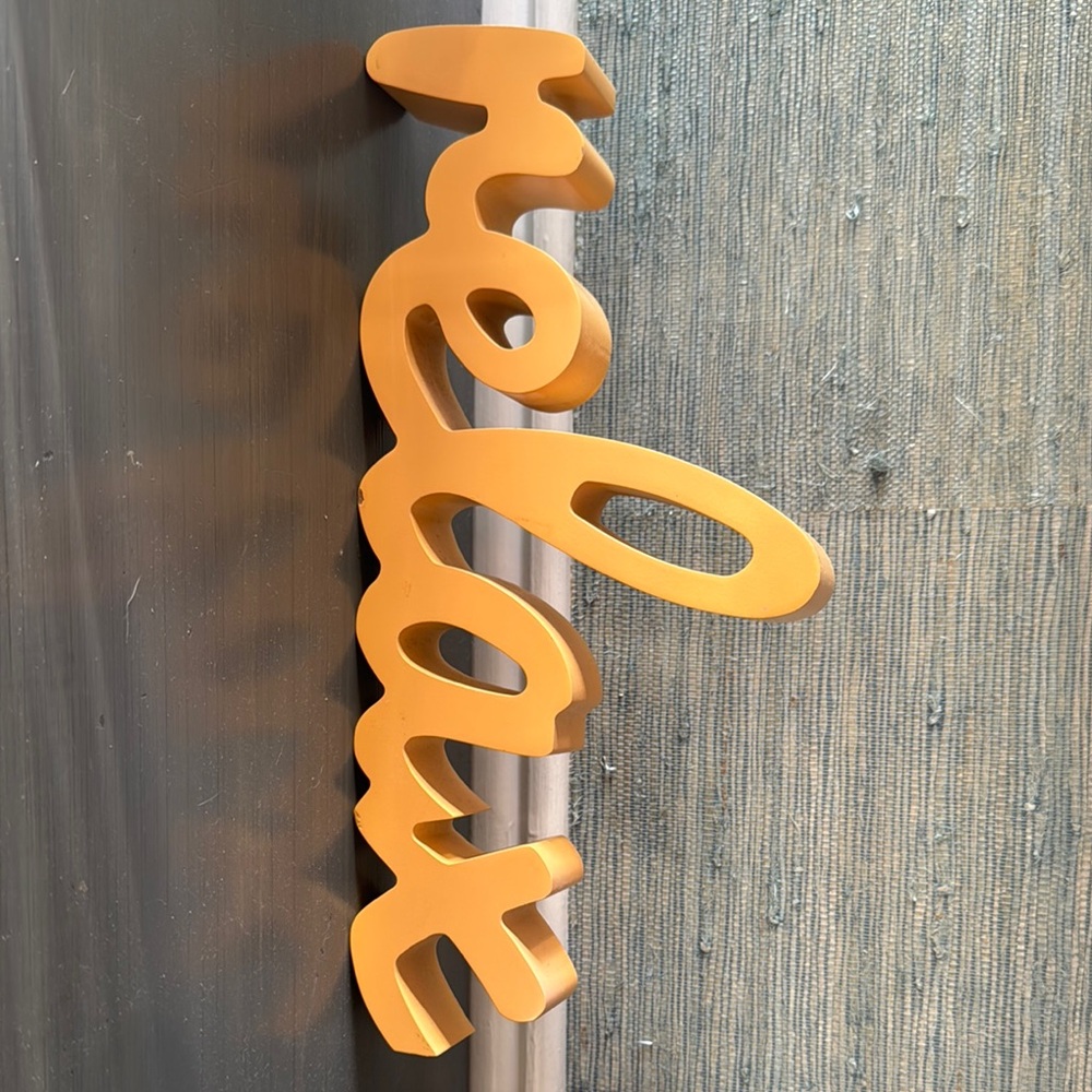 Gold Relax Wall Decor